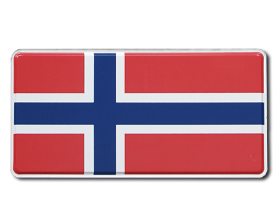 US plate - Norway